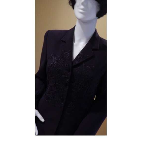 Albert Nipon size 4P PURPLE/SEQUINED - Picture 14 of 15